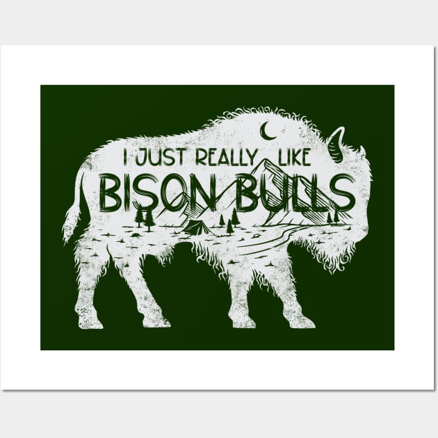 i just really like bison bulls ok Wall Art by Digital Borsch